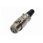 Съединител XLR 3P, женски, кабелeн